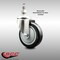 Service Caster 4 Inch 316SS Black Polyurethane Wheel Swivel 3/8 Inch Threaded Stem Caster SCC SCC-SS316TS20S414-PPUB-BLK-381615 - alternate 4